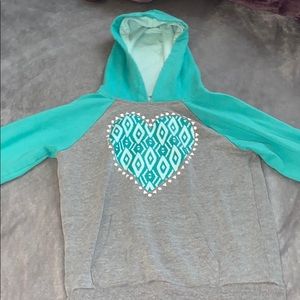 kids blue & grey hoodie